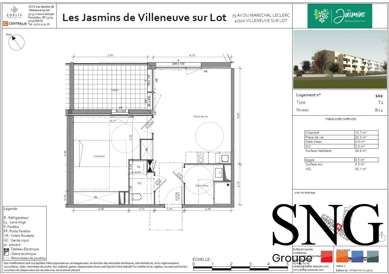 Appartement Avenue du Maréchal Leclerc à Villeneuve-sur-Lot