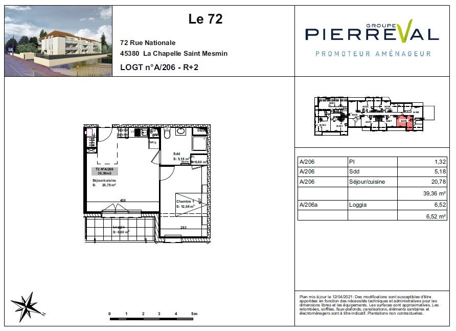 Flat Rue Nationale in La Chapelle-Saint-Mesmin