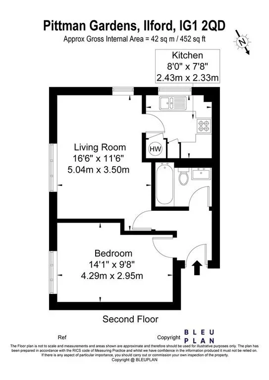 Flat Pittman Gardens in Greater London
