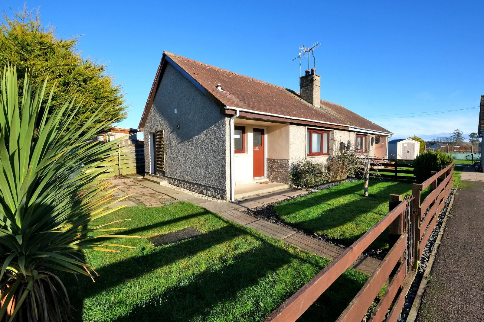 House Logie Road in Crimond