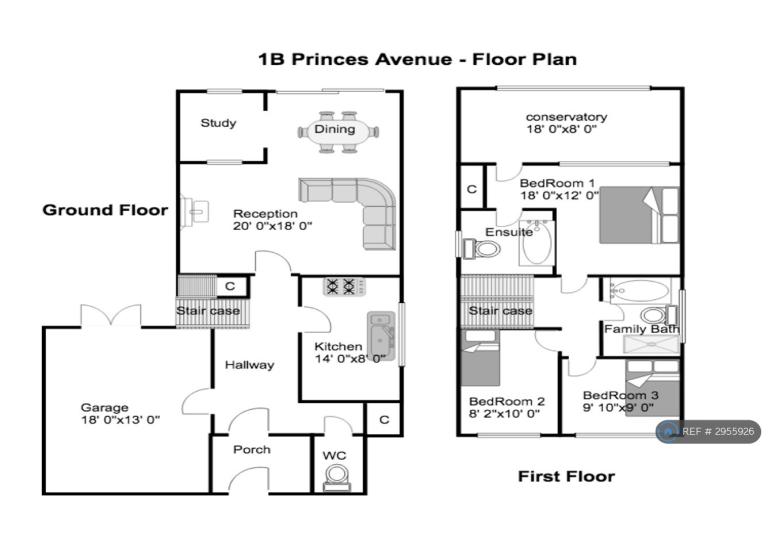 House Princes Avenue in Greater London