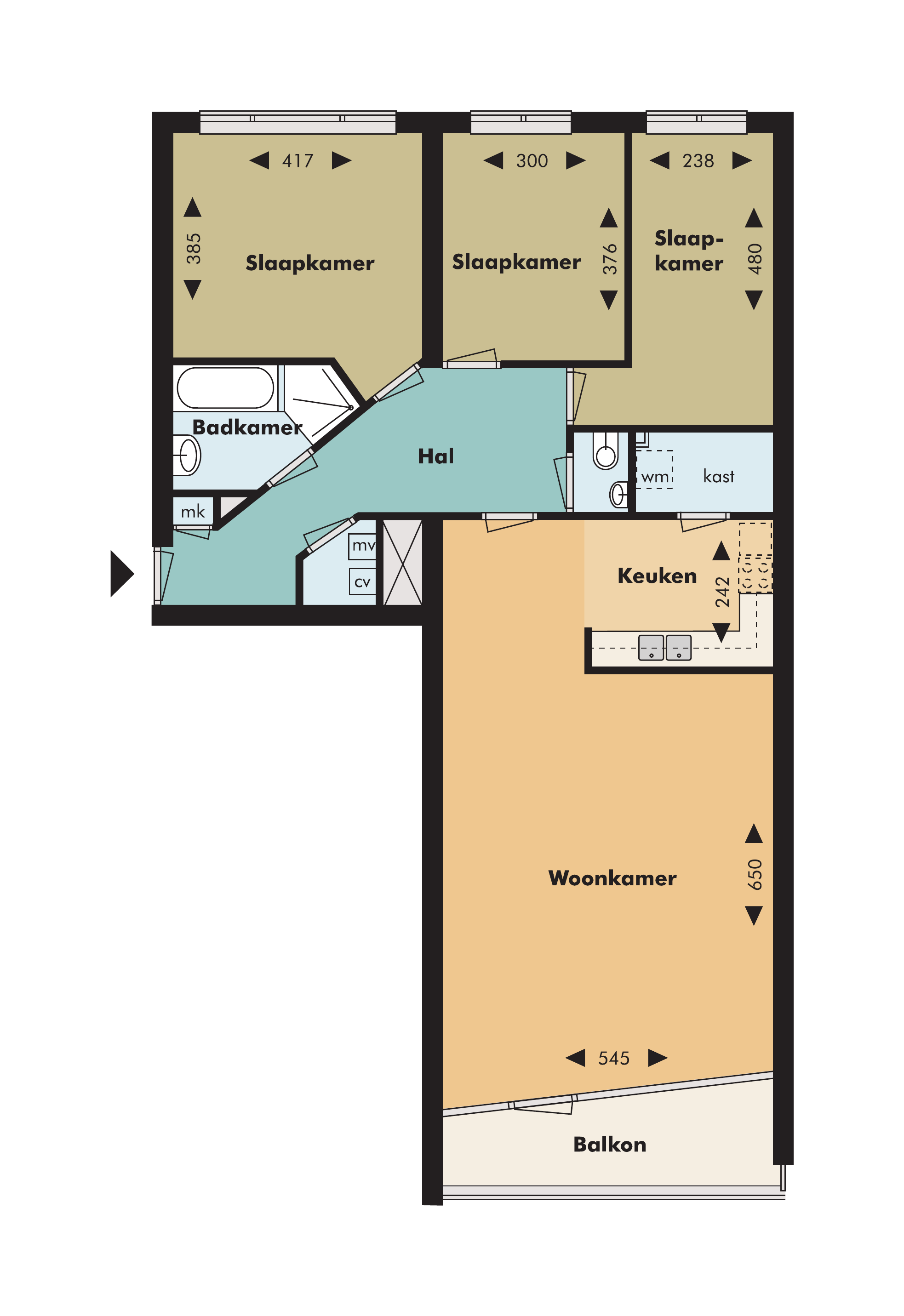 Appartement Slotplein in Capelle aan den IJssel