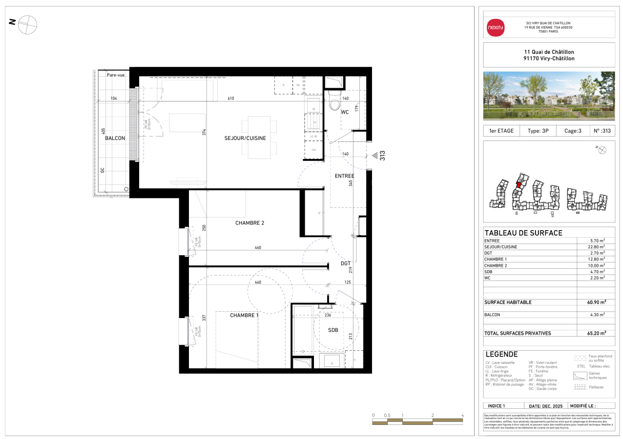 Appartement Rue de Seine à Viry-Châtillon