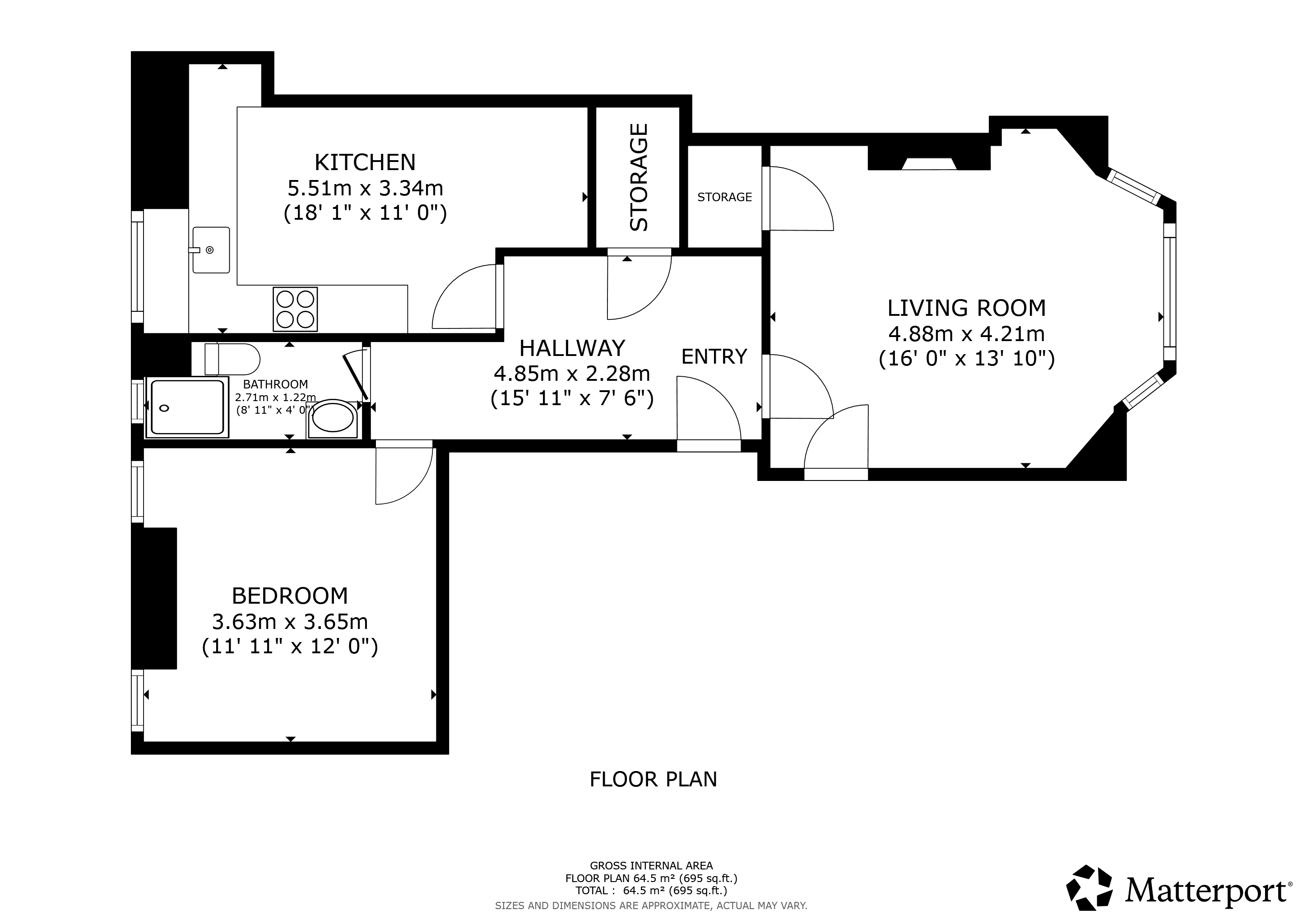 Flat Novar Drive in Glasgow
