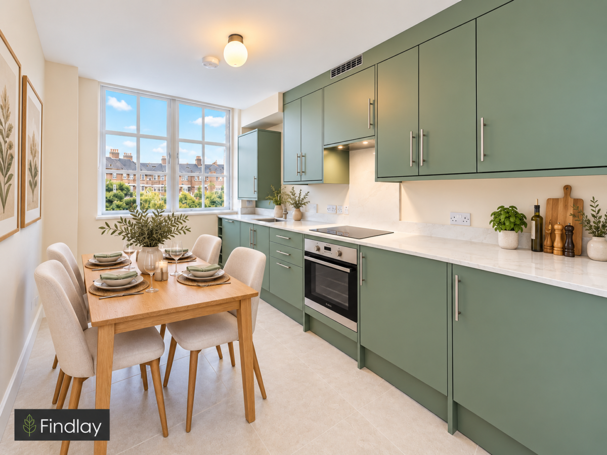 Flat Wharf Place in Greater London