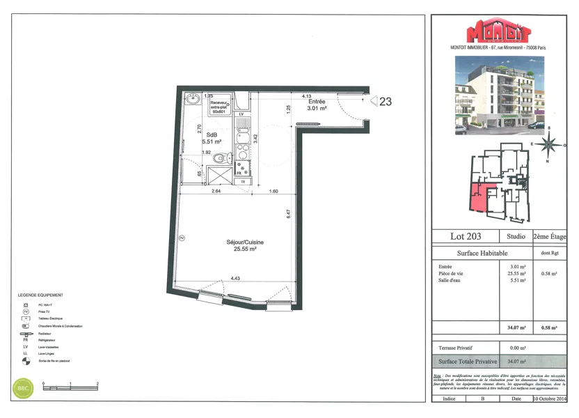 Appartement Avenue Émile Cossonneau à Noisy-le-Grand