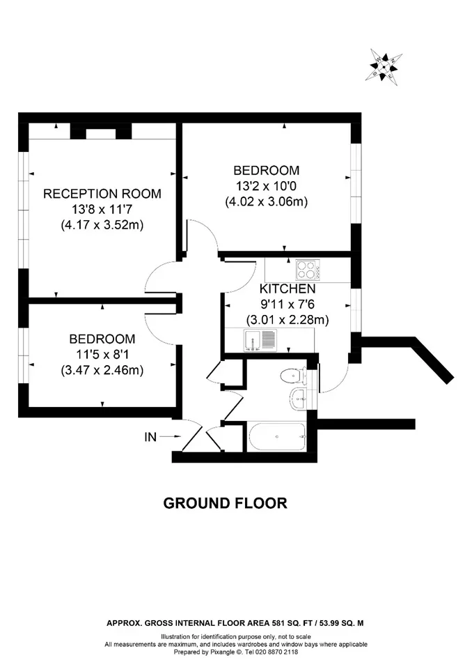 Flat Trinity Crescent in Greater London