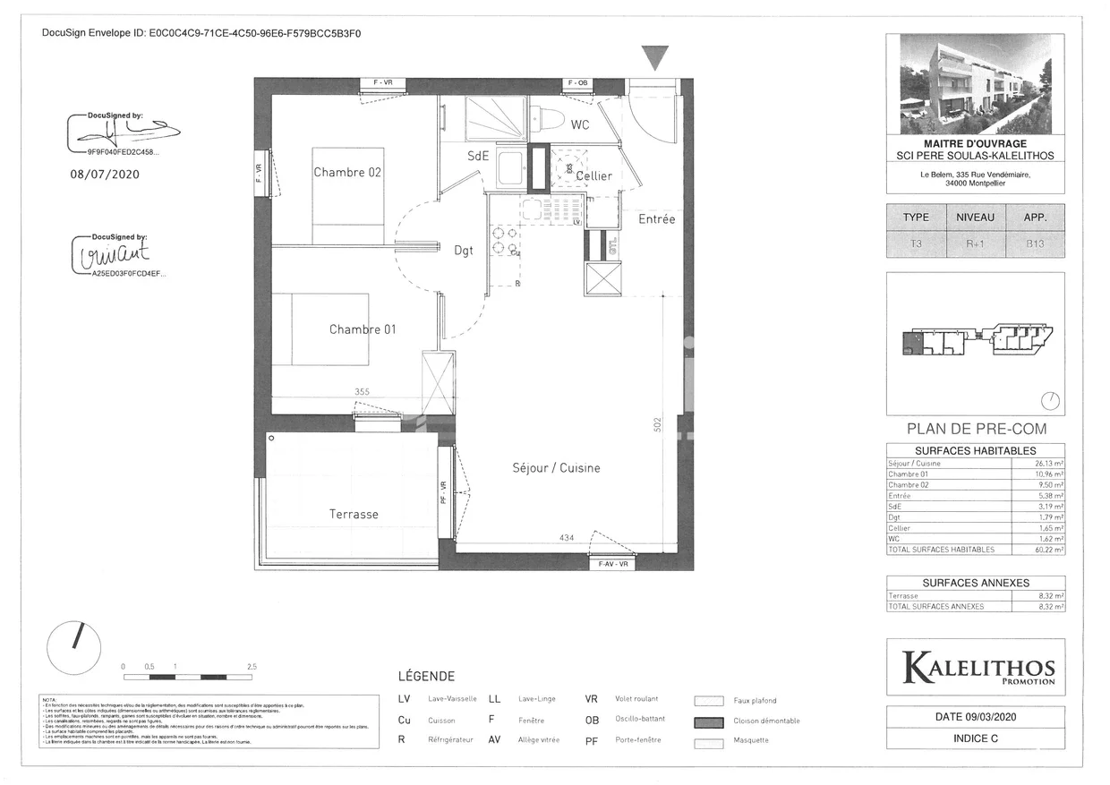 Appartement Avenue du Père Soulas à Montpellier