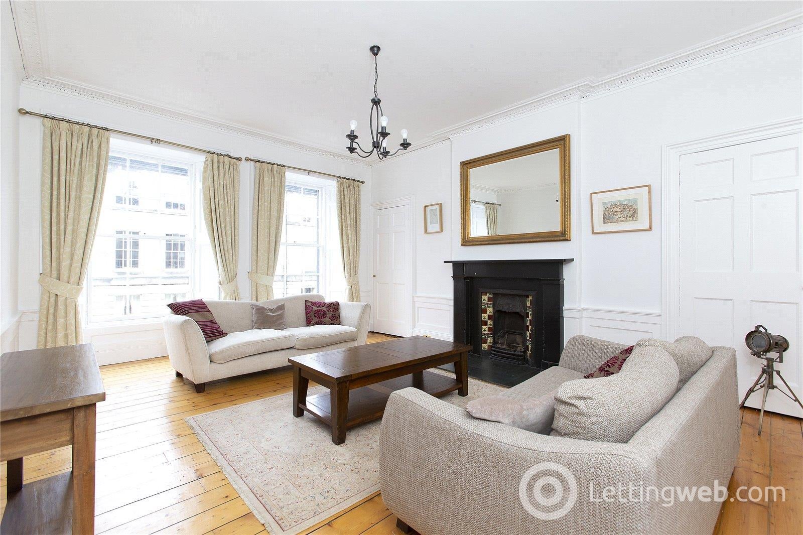 Flat Cumberland Street in Edinburgh