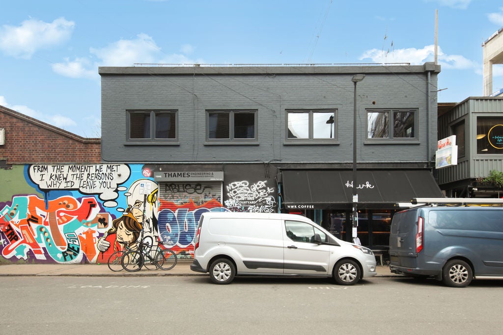 Flat White Post Lane in Greater London