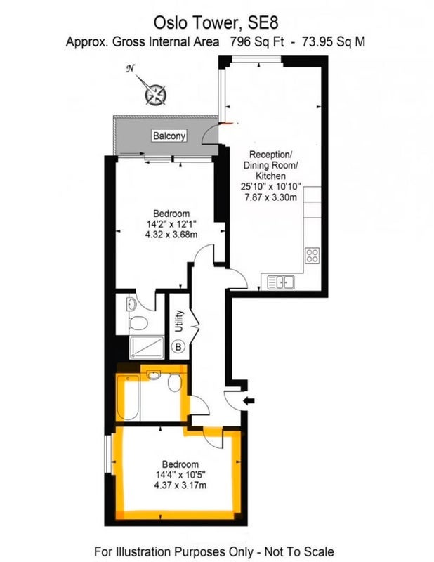 Flat Naomi Street in Greater London