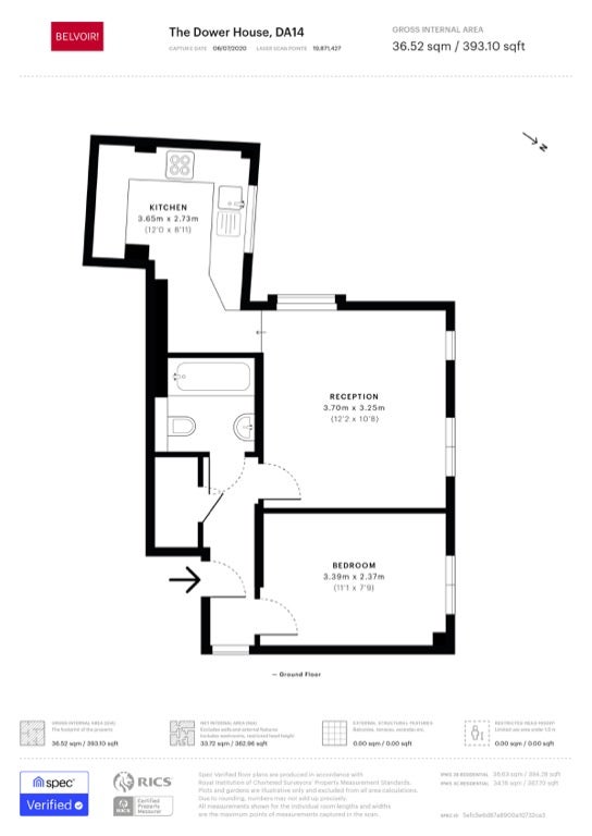Flat Bunkers Hill in Greater London