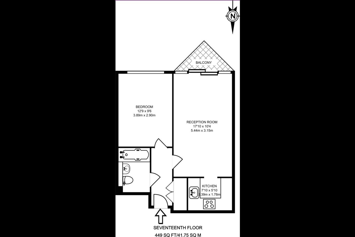 Flat Blackwall Way in Greater London