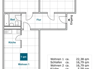 Wohnung Herzberger Straße in Dresden