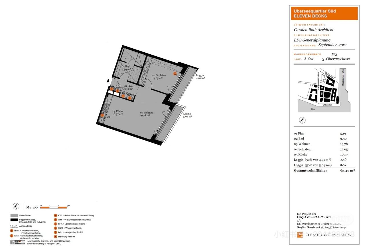 Wohnung Überseeplatz in Hamburg