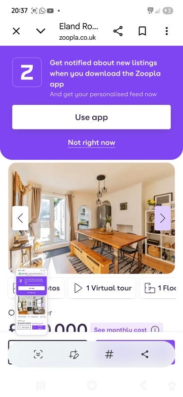 Room Eland Road in Greater London