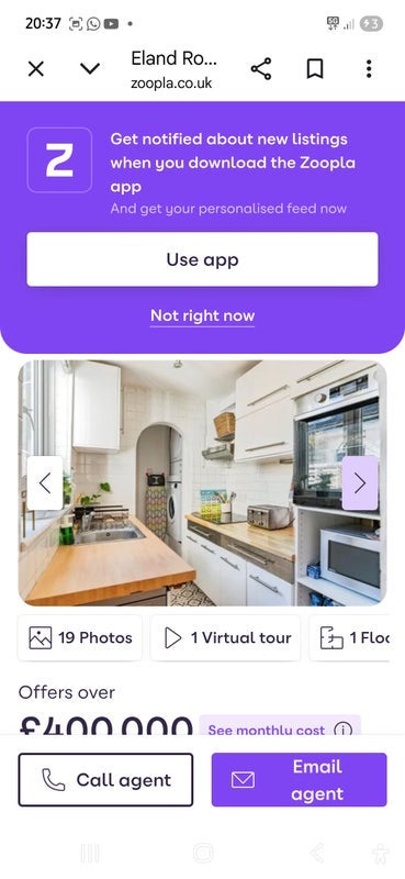 Room Eland Road in Greater London