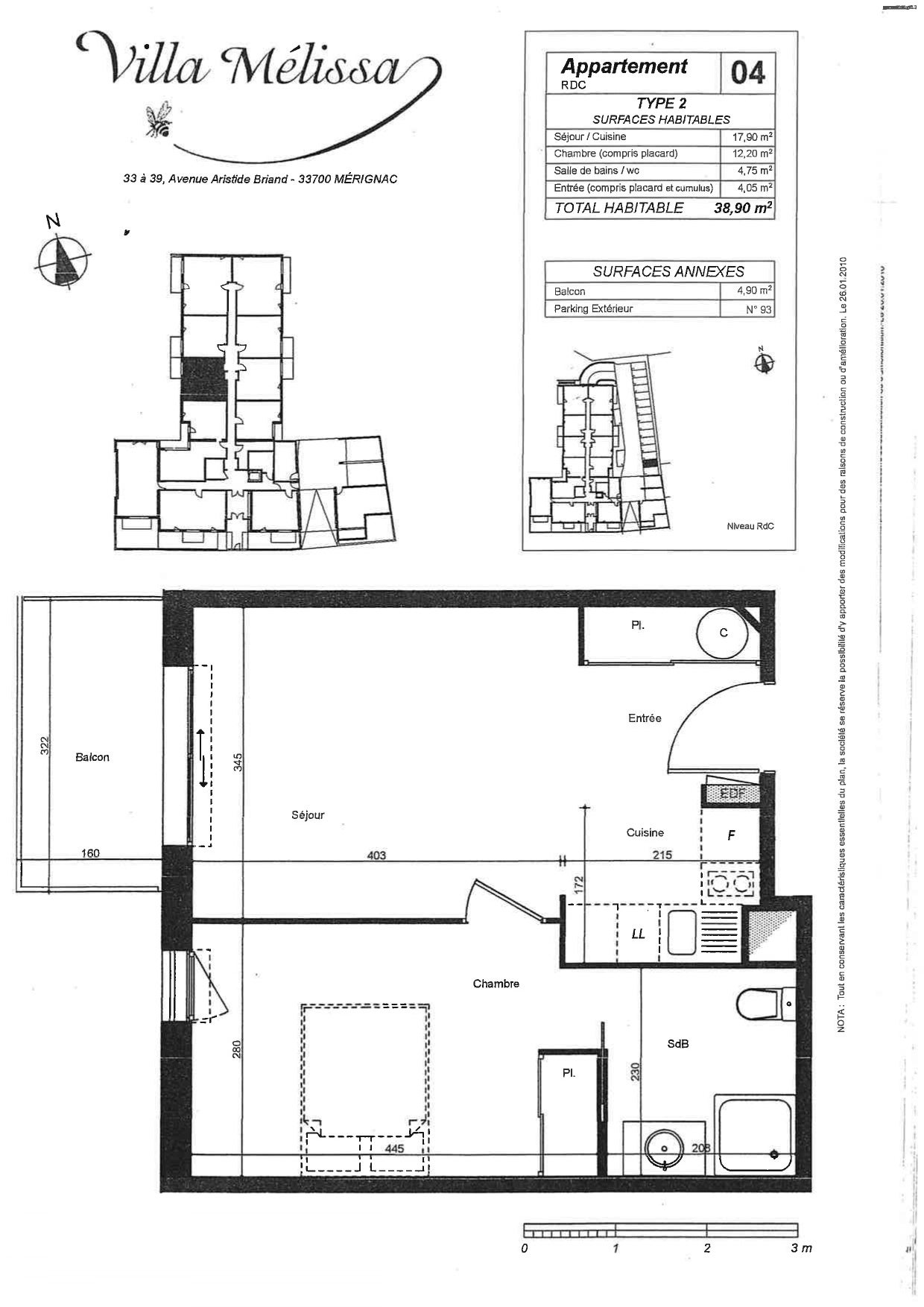 Appartement Avenue Aristide Briand à Mérignac