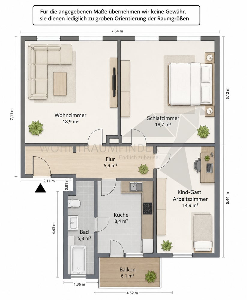 Wohnung Vettersstraße in Chemnitz