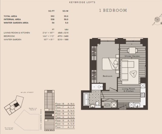 Flat Exchange Gardens in Greater London
