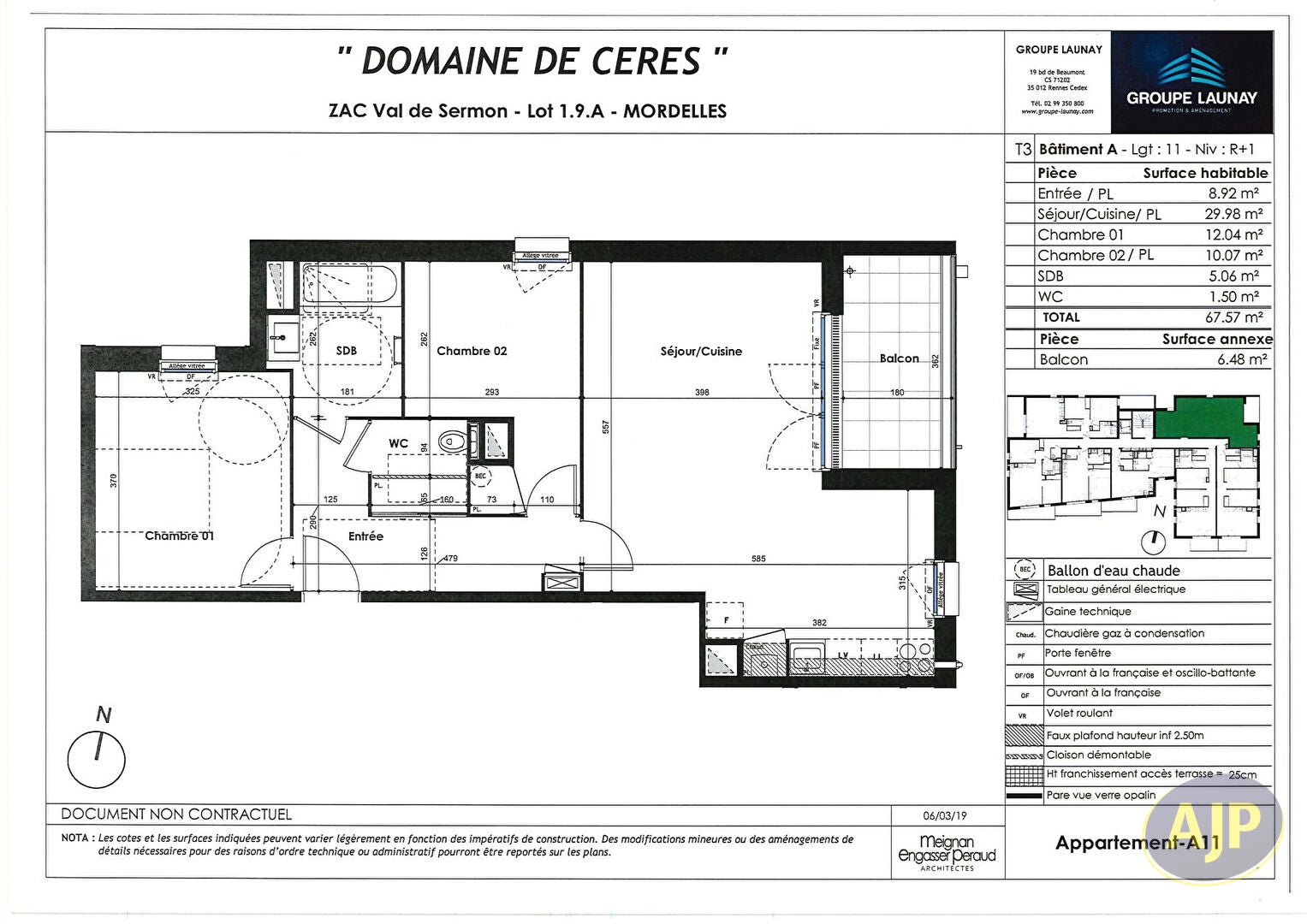 Appartement D 355.4 à Poupry