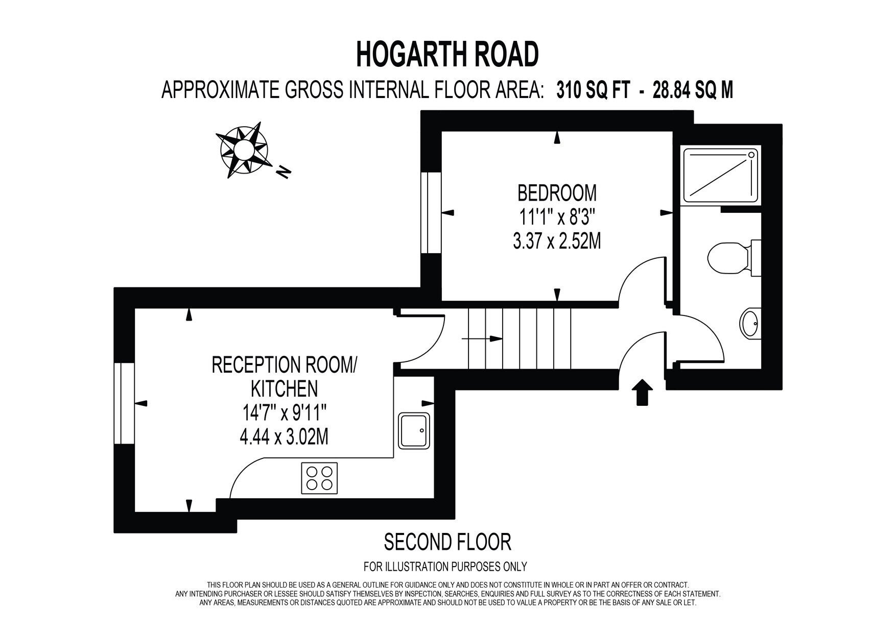 Flat Hogarth Road in Greater London