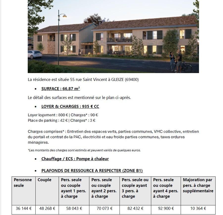 Flat La Voie du Tacot in Chervinges