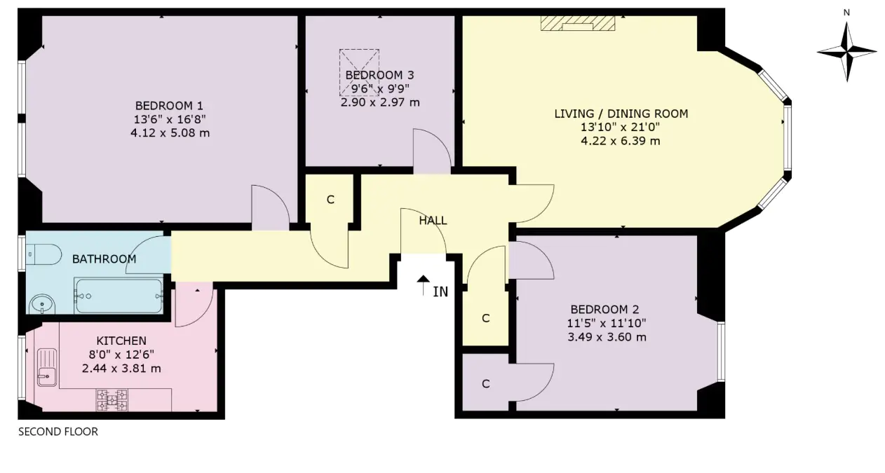 Flat Belgrave Place in City of Edinburgh