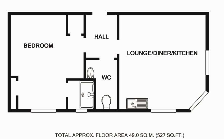 Flat Dalmeny Street in City of Edinburgh