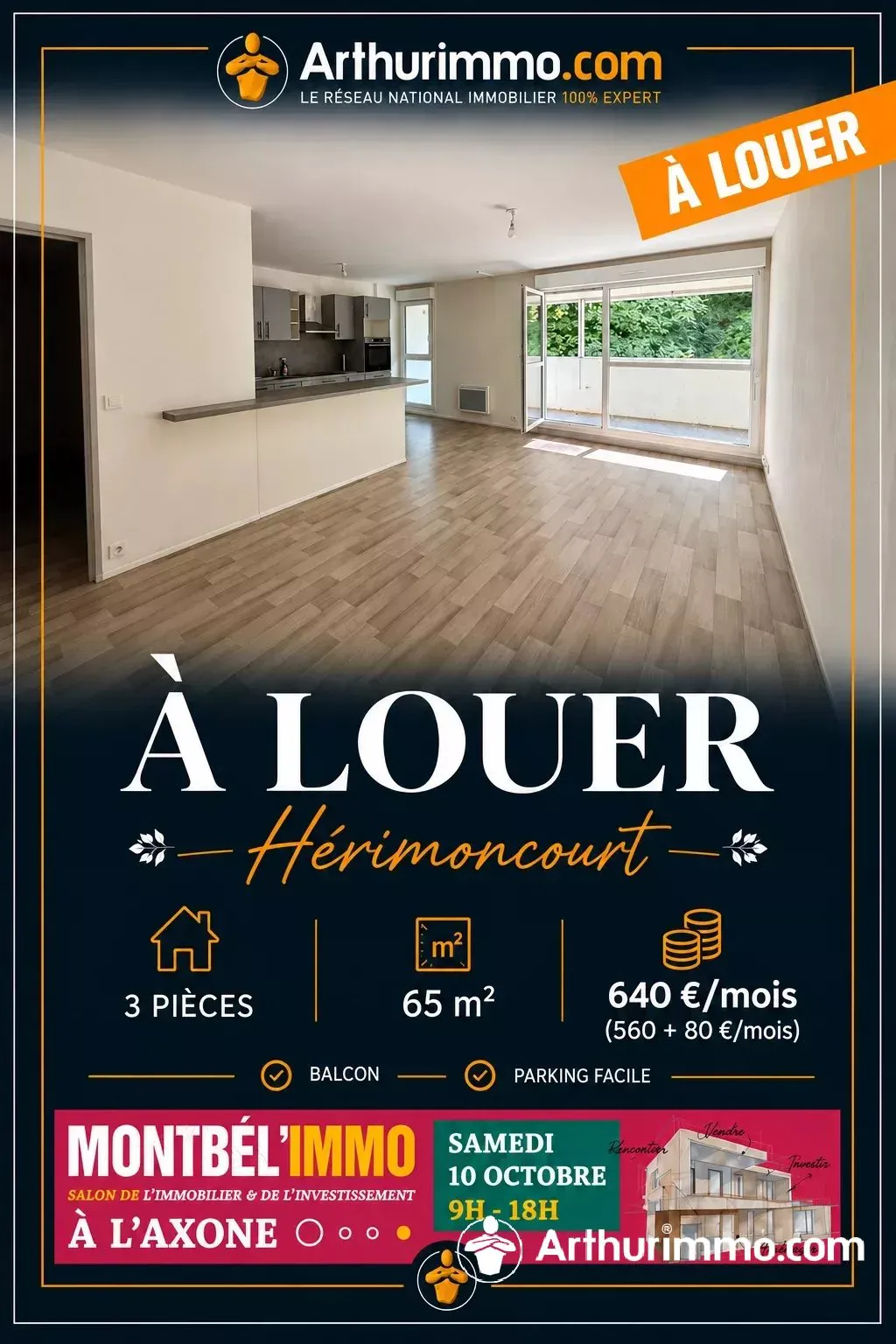 Appartement Rue de Dampierre-sur-le-Doubs à Étouvans
