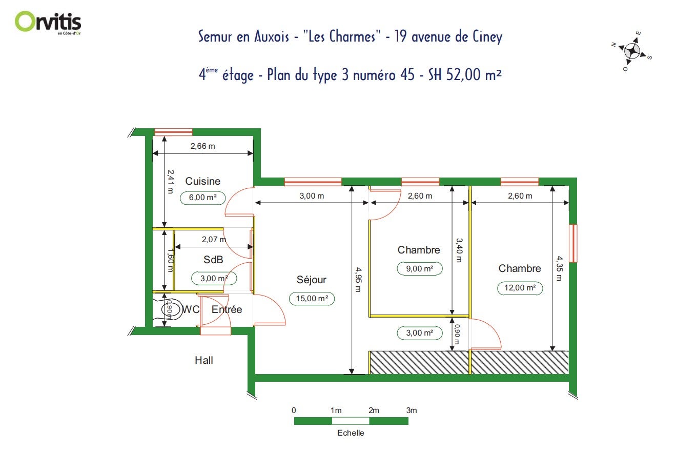 Flat Avenue de Ciney in Semur-en-Auxois