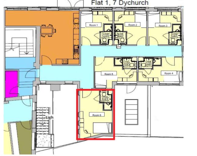 Room Dychurch Lane in Northampton