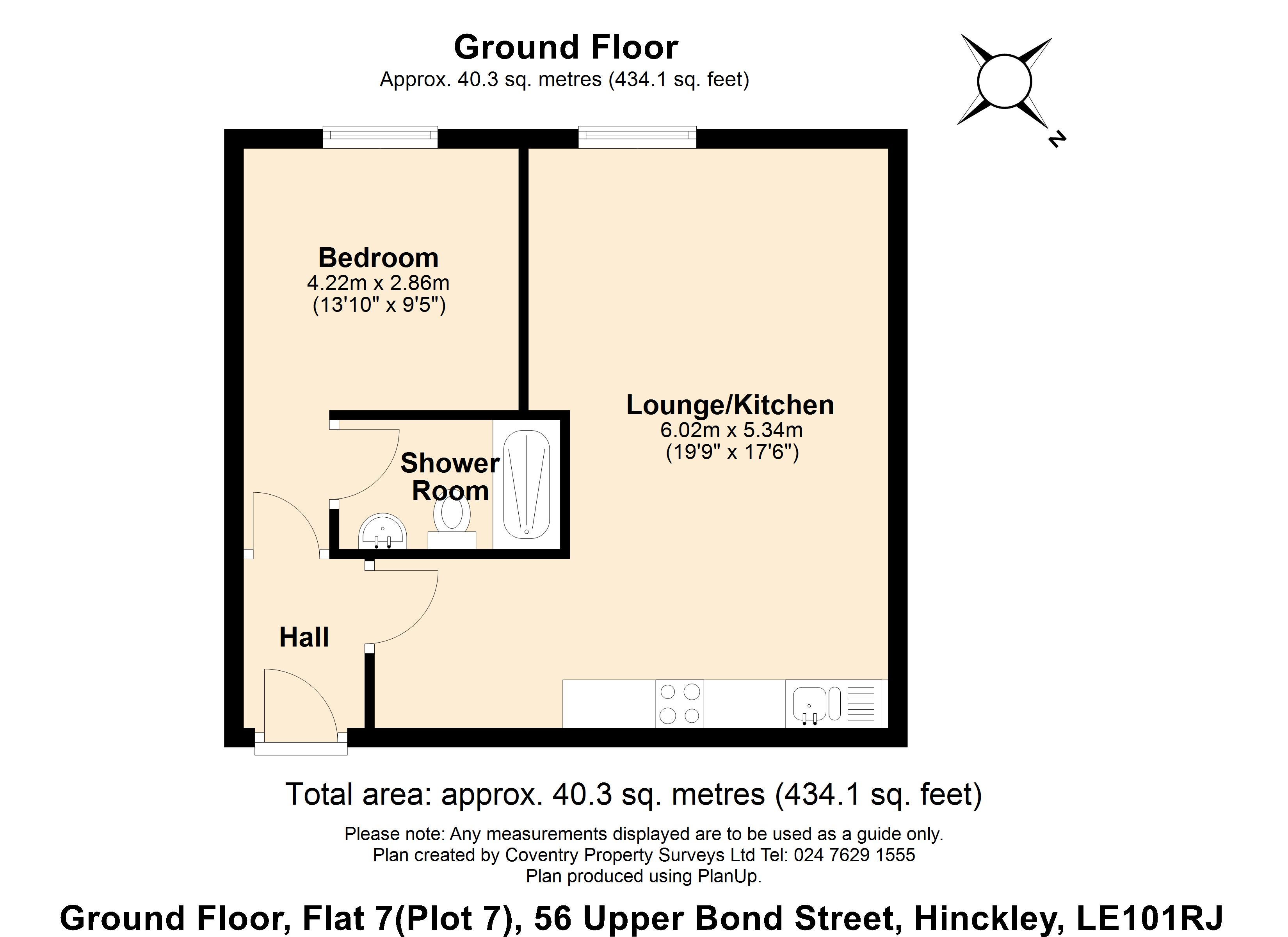 Flat Hinckley Park in Hinckley and Bosworth