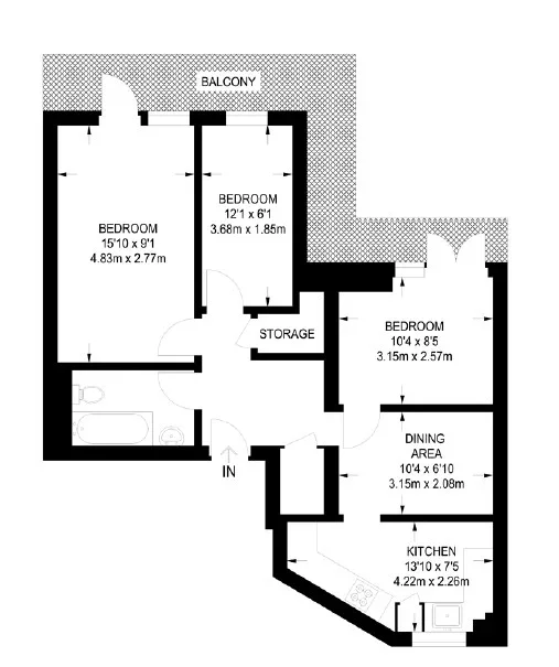 Flat George Mews in Greater London