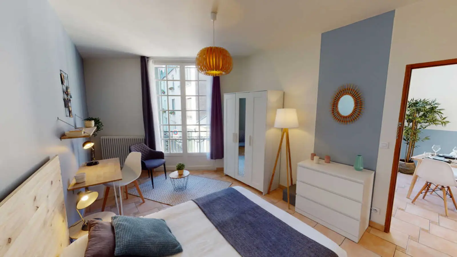 Chambre Rue Santos-Dumont à Paris