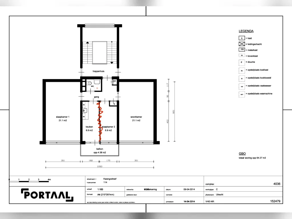 Appartement Kwangodreef in Utrecht