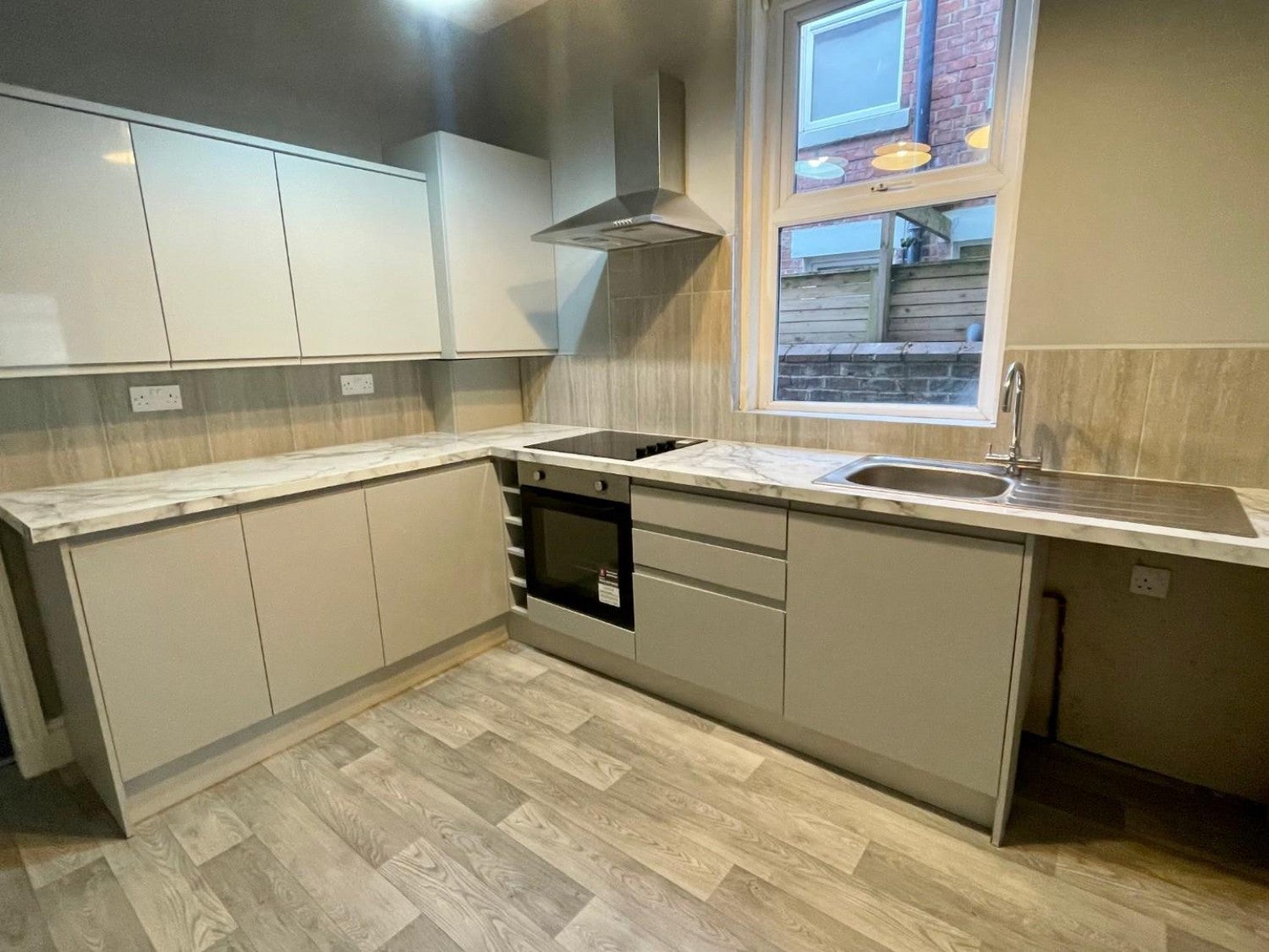 Flat Leeds Road in Blackpool