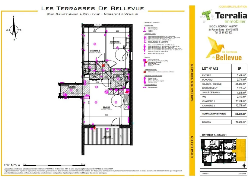 Flat Rue de Sainte-Anne in Norroy-le-Veneur