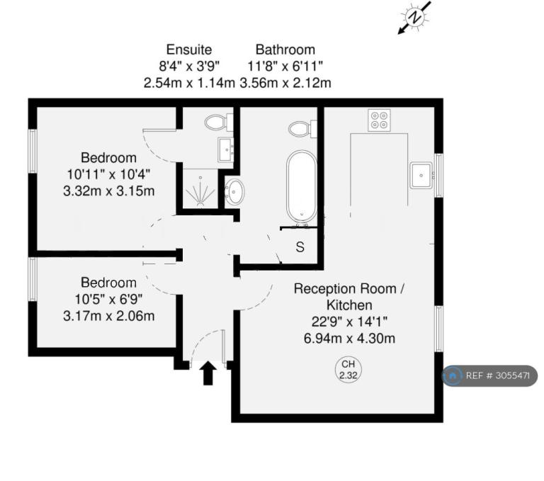 Flat Otter Close in Greater London