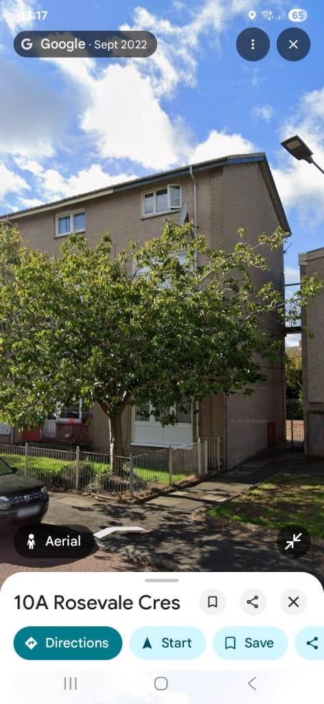 Flat Rosevale Crescent in Mossend