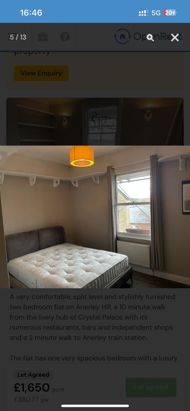Flat Minden Road in Greater London