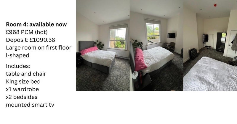 Room Boscombe Road in Greater London