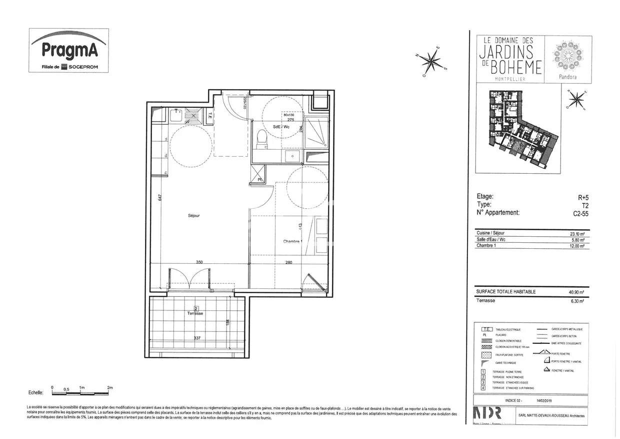 Flat Rue Raimon de Trencavel in Montpellier