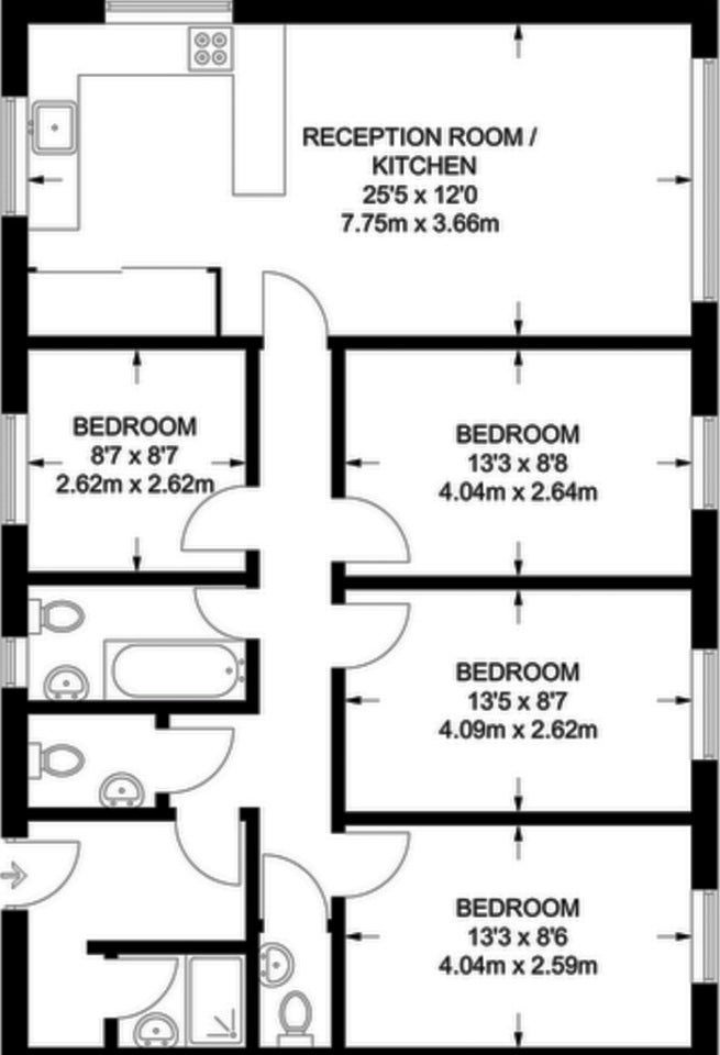 Flat Hicken Road in Greater London