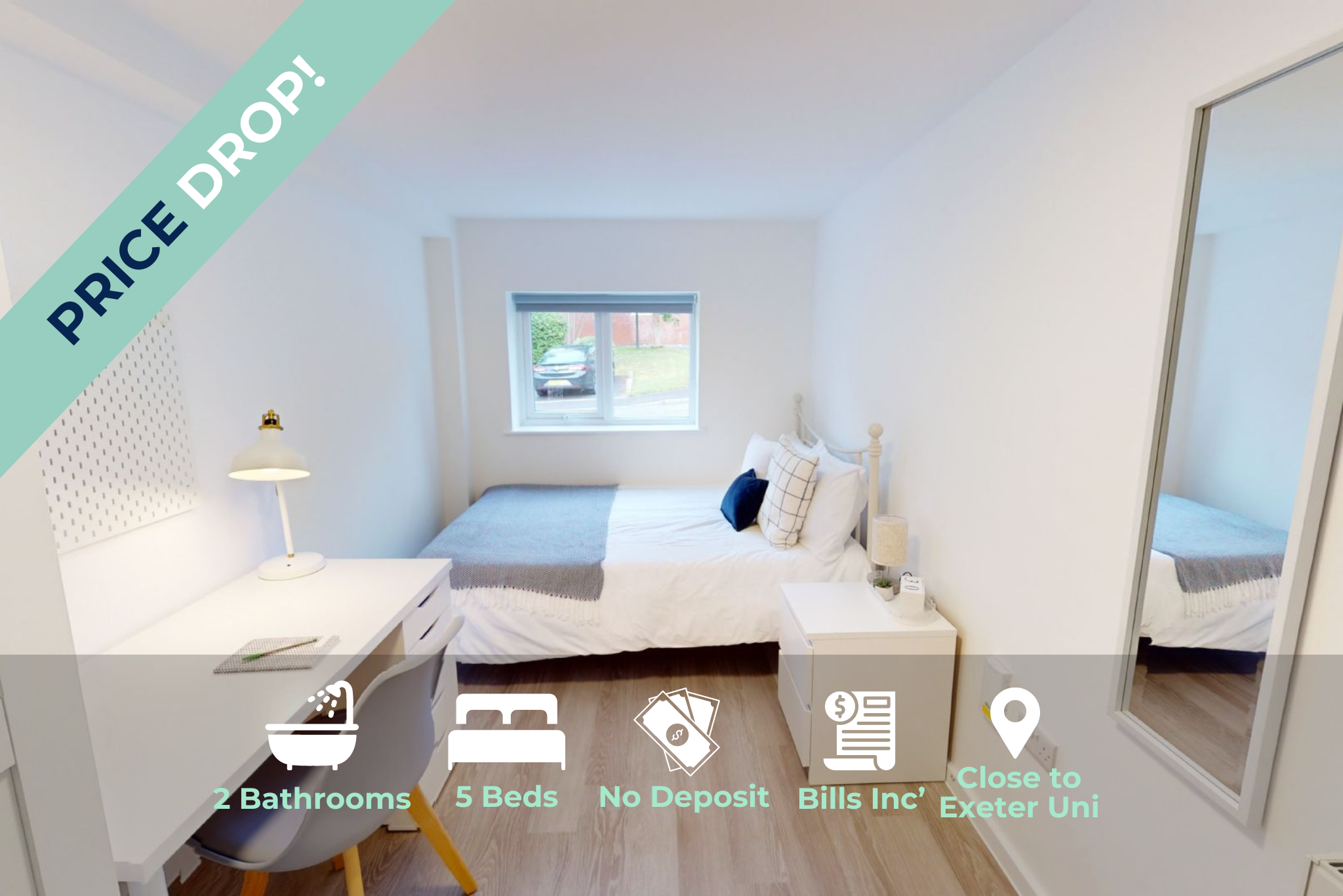 Flat Lyncombe Close in Exeter