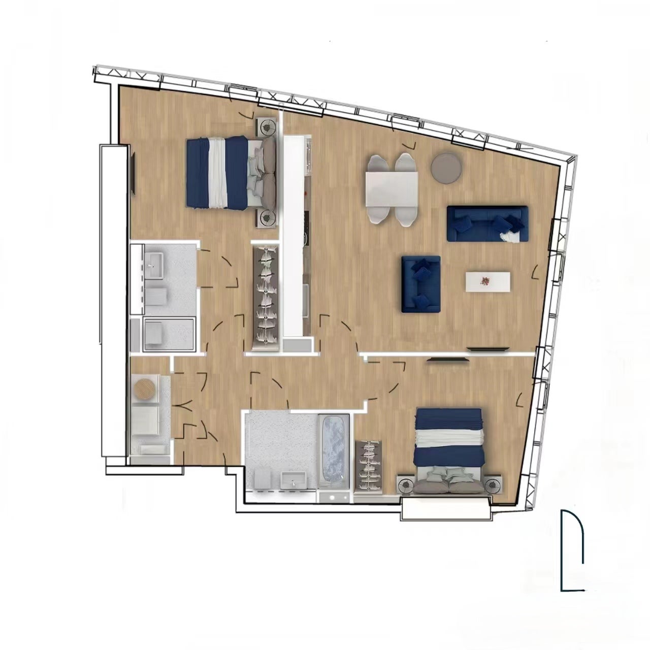 Flat Silvercroft Street in Manchester