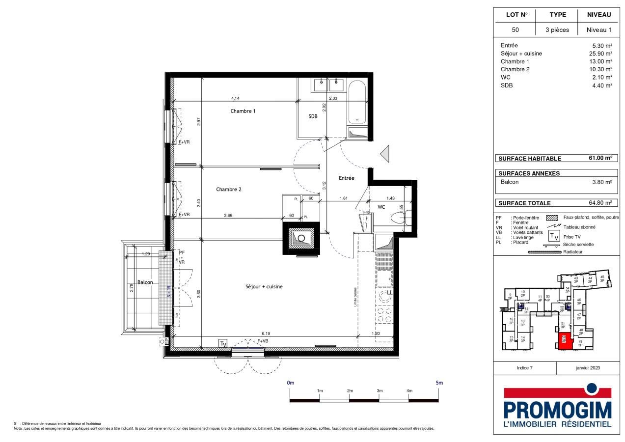 Flat Rue Bancel in Melun