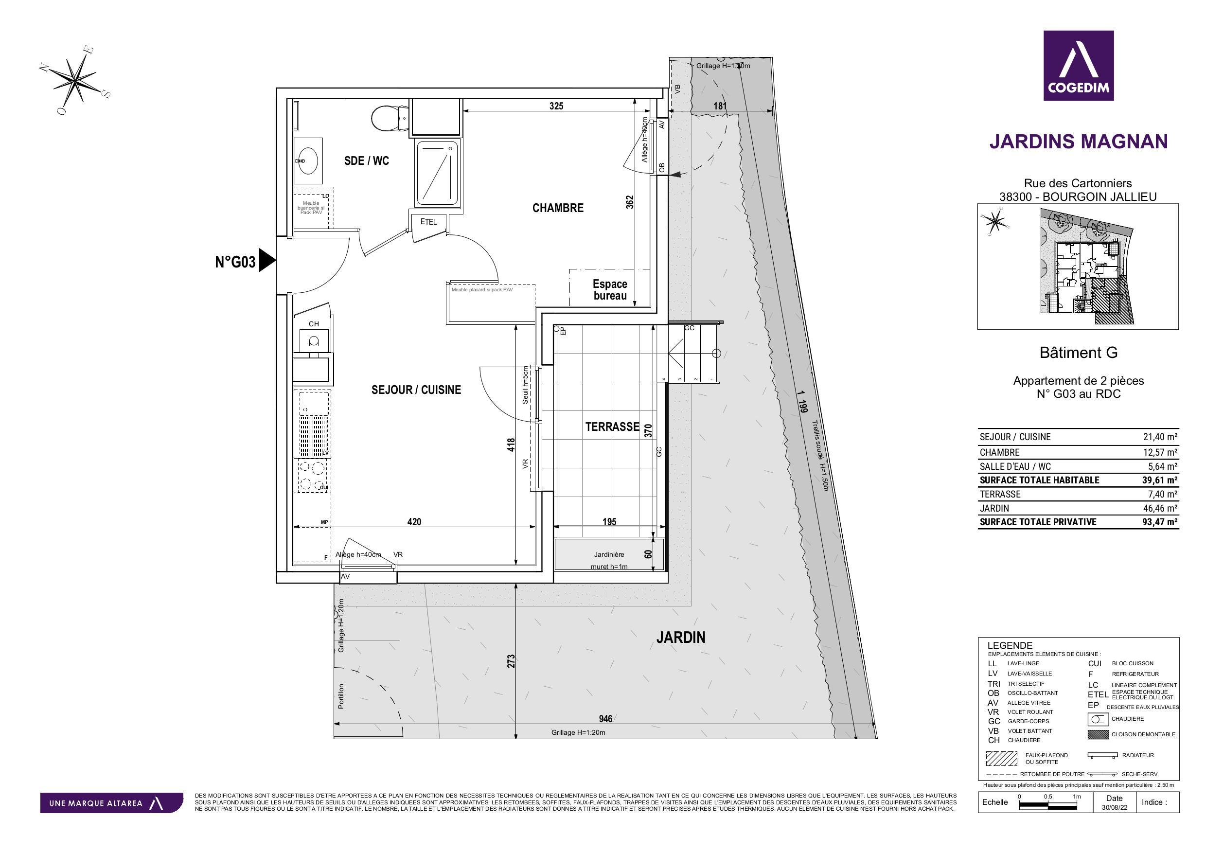 Appartement Allée des Cartonniers à Bourgoin-Jallieu