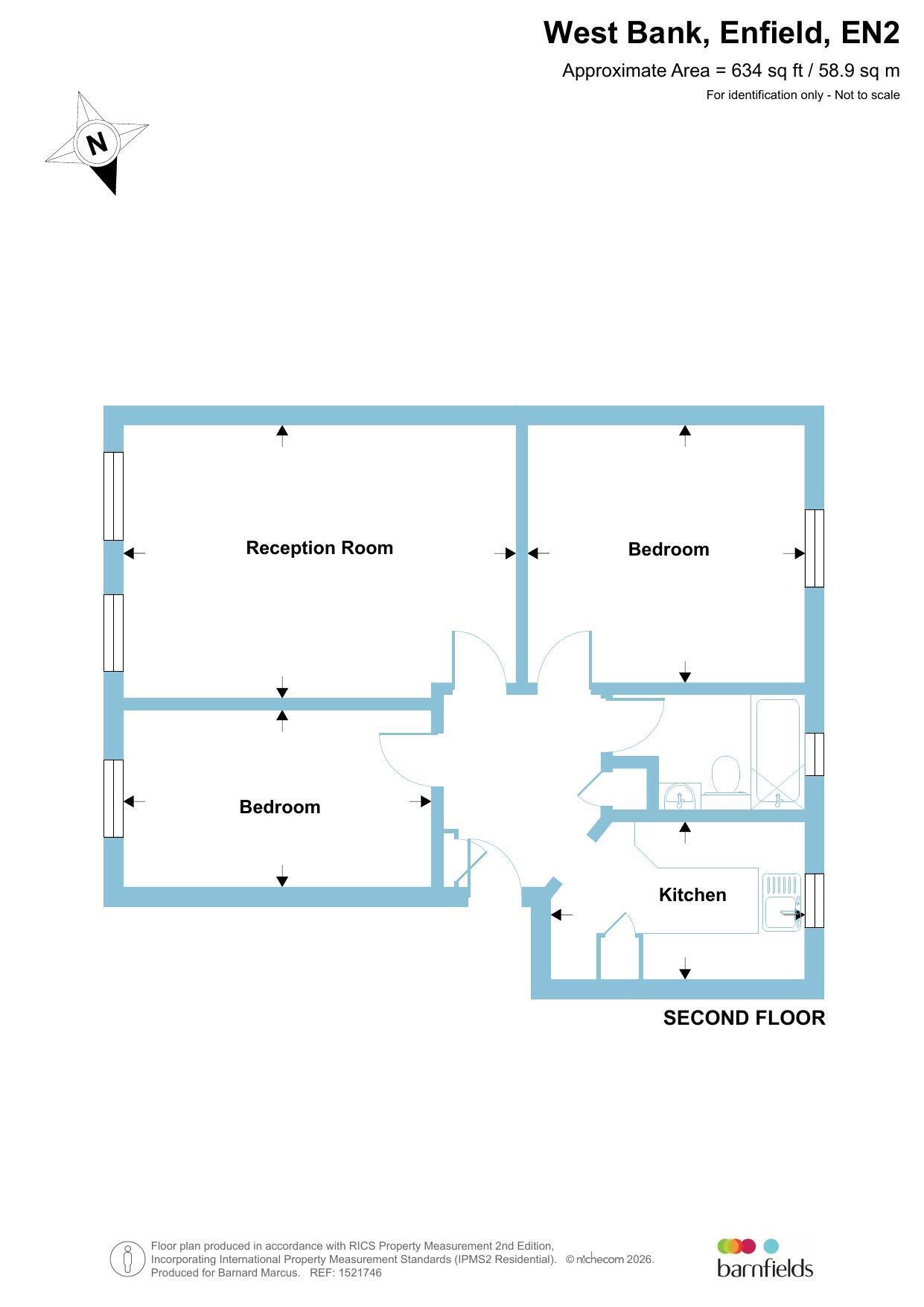 Flat West Bank in Greater London