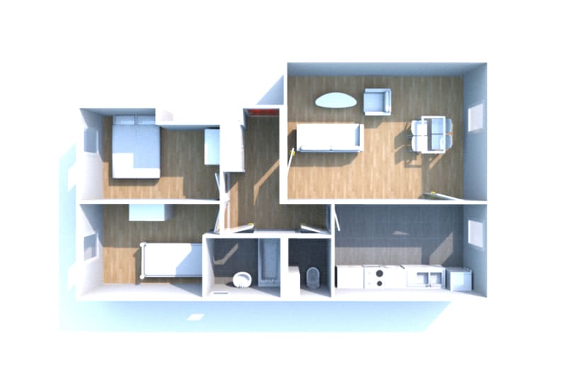 Flat Rue des Prairies in Goderville